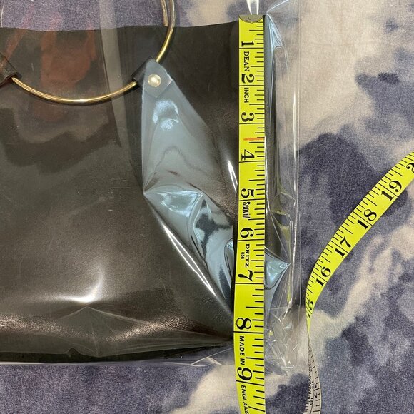 Tribe Alive Luxe Brass Handle Leather Handbag - EUC - Picture 8 of 9